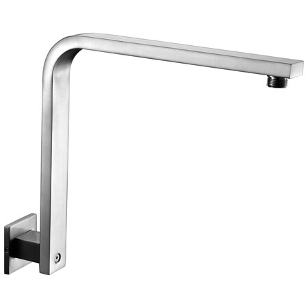 Alfi Brand Brushed Nickel 12" Square Raised Wall Mount Shower Arm AB12GSW-BN